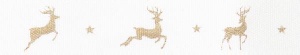 Reindeer Flight White/Gold 20mx15mm
